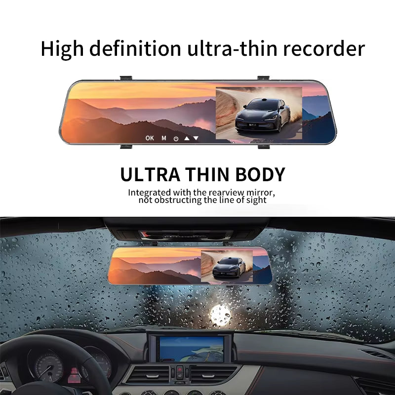 Dashcam, In-Car Dashcam, Front 1080P In-Car Camera with Super Night Vision Function, Loop Recording