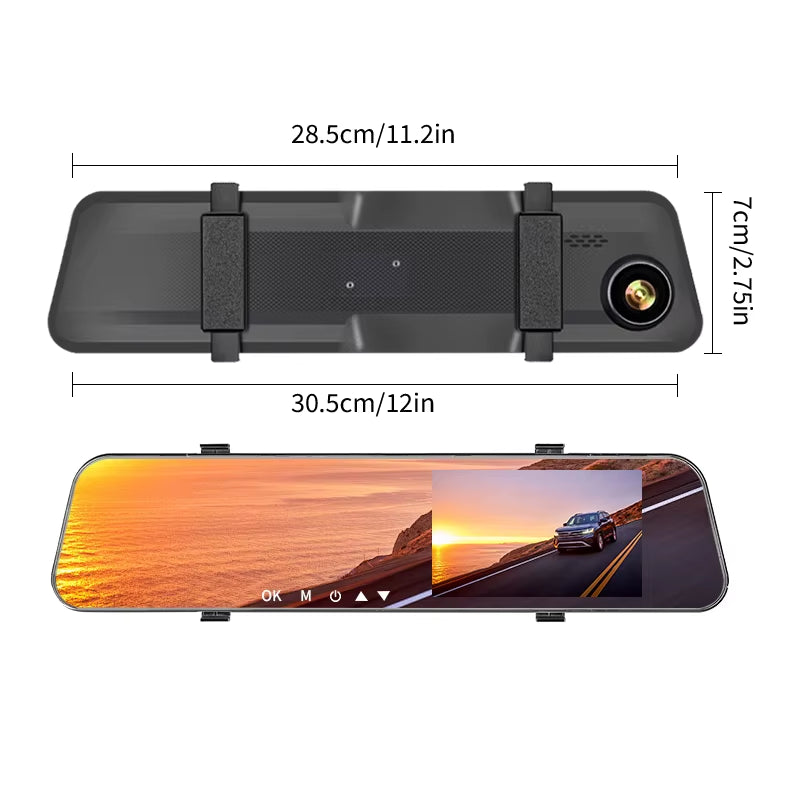 Dashcam, In-Car Dashcam, Front 1080P In-Car Camera with Super Night Vision Function, Loop Recording